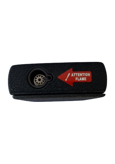 Premiumquality Tek Torch Pürmüz Siyah Metal Puro Çakmağı - Tr8679