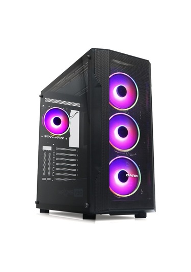 Dark Maxima V30 DKCHMAXV30 4x-Argb Fanlı Mid Tower Oyuncu Bilgisayar Kasası Siyah