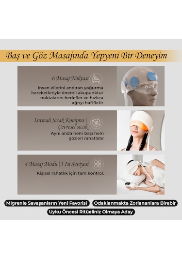 Relaxus Isıtmalı Kafa Masaj Cihazı