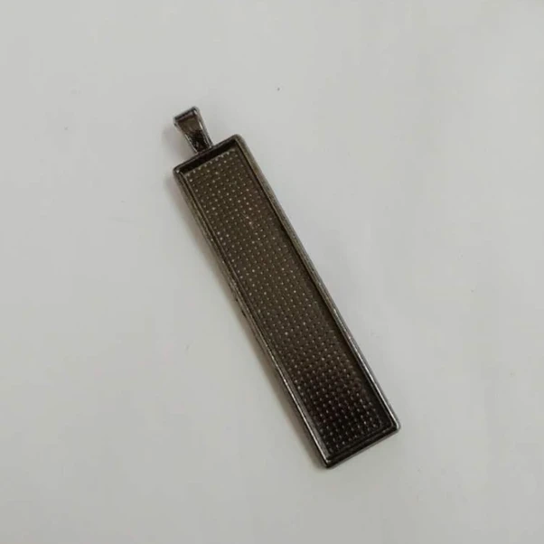 Dashanshop 10 Adet Siyah Dikdörtgen Metal Tutucu, Takı Yapım Malzemeleri, Kolye Anahtarlık Aksesuarı Diğer