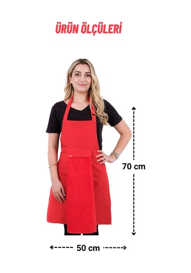 Star Ayar Askılı Havlulu 4lü Mutfak Önlüğü Seti 2 Eldiven Kırmızı-kırmızı-kırmızı
