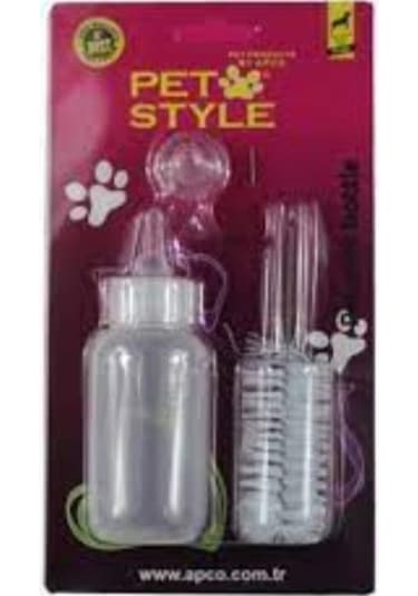 Pet Style Yavru Kedi Köpek Biberon Seti 50 ml