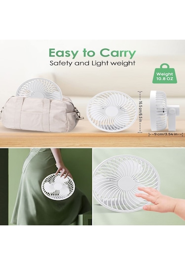 Çok Fonksiyonlu Led Şarj Edilebilir Dış Mekan Taşınabilir Çadır Kamp Fanı Beyaz