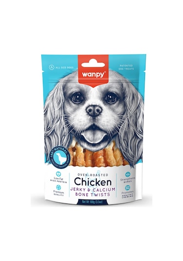Wanpy Kalsiyumlu Gerçek Tavuk Sargı Köpek Ödülü 100 G