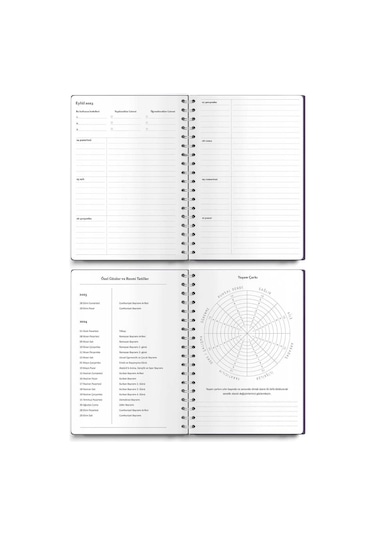 Victoria's Journals Spiralli Akademik Ajanda 2023-2024 Haftalık A5 14.8x21 Cm Çok Renkli