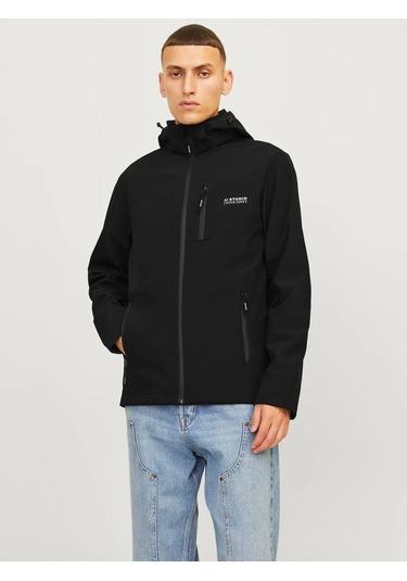Jack&jones Jjtaylor Softshell Erkek Ceket 12259615 Siyah