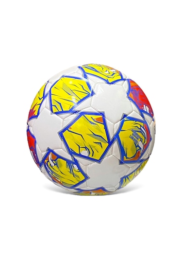 Jook 4 Astarlı Suni Deri Sert Zemin Halı Saha Futbol Topu No:5 Bsf-193 - Sarı Lacivert Beyaz Sarı - Lacivert - Beyaz