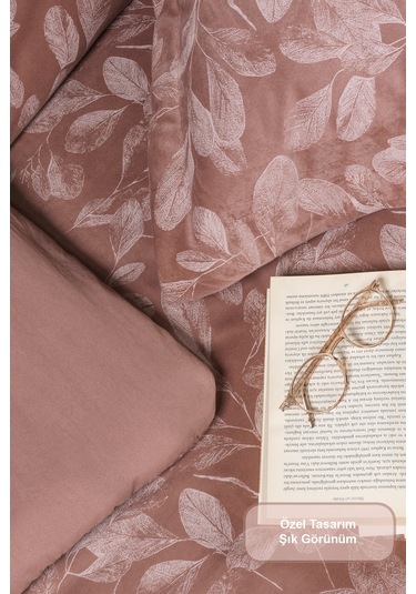 Elart Stella Comfort Uyku Seti Yatak Örtüsü Çift Kişilik 3 Parça 220x240 Cm Pudra Pudra