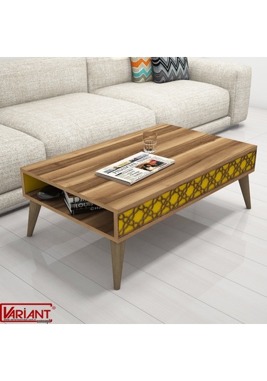 Variant City Orta Sehpa Ceviz-Sarı