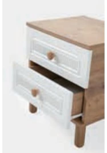 Bera 2 Çekmeceli Çiğdem Komidin Beyaz