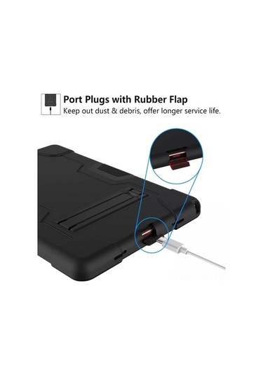 Dancemonkey Samsung Galaxy Tab A9 Plus İçin Multifonksiyonlu Renkli Silikon Kılıf