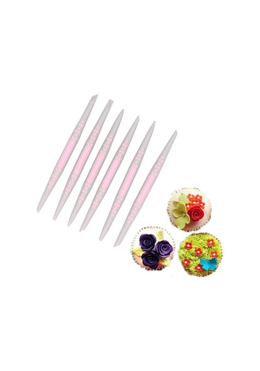 Ximistore9 6 Adet Gıda Kalitesi Plastik Fondant Kalıp Seti - Pasta Dekorasyonu Ve Şekillendirme Aracı Diğer