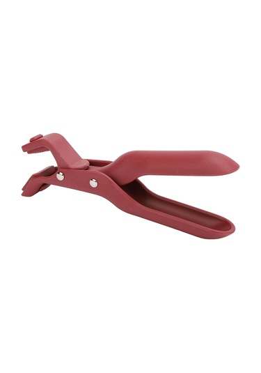 Ximistore9 Kırmızı Mutfak Anti-parçalar Kelepçe, Isı Dayanıklı Plastik, Çok Fonksiyonlu Tabak/bardak Tutucu, Kaymazsız, Tek El Kullanıma Uygun Kırmızı