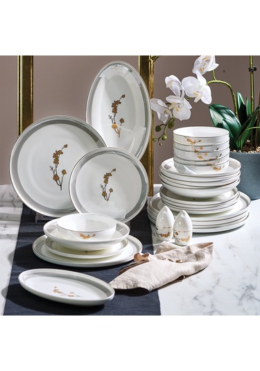 N3542 Amber Elegans 28 Parça 6 Kişilik Yemek Takımı