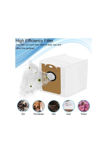 Unimarket Proscenic M7 Max M8 Pro Ve Aırrobo T10+ Toz Torbaları Süpürge Yedek Parçaları 10 Adet