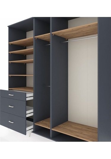 Kronos Dolap 9 Raflı 3 Çekmeceli 3 Askılı 220x59x243 Antrasit-çam/antrasit Atlas Çam/antrasıt Kronos Dolap 9 Raflı 3 Çekmeceli 3 Askılı 220x59x243 Antrasit-çam/antrasit Atlas Çam/antrasıt