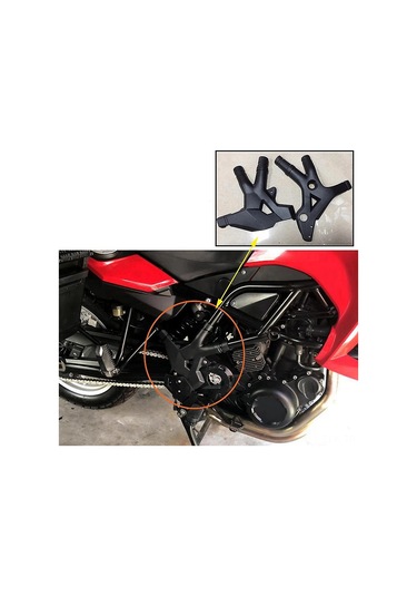 Xindoker Bmw F800gs/f700gs/f650gs Twin 2008-2018 İçin Siyah Plastik Çerçeve Yan Panel Koruması - Aşınma Ve Kirlilikten Koruma