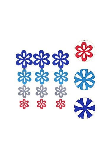 Homyl 12 Parça Placemats Yalıtımlı Pot Tutucular Bardak Çok Renkli