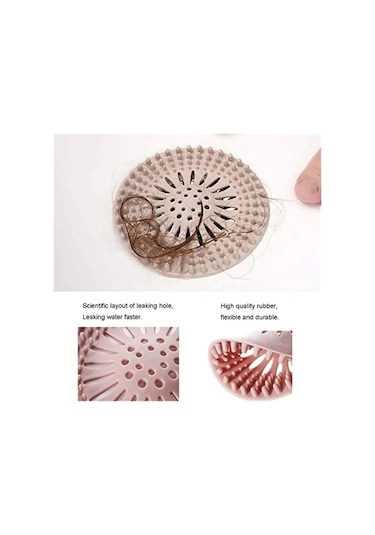 Joyhub Mingjin Shop2 No.9 Stili 130mm Yuvarlak Silikon Drenaj Saç Catcher, Mutfak Lavabo Süzgeç Banyo Duş Banyo Stoper Drenaj Kapağı Saç Trap, Mutfak Için Filtre Ex1q8f Renkli Çok Renkli