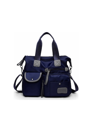 Wezone 2024 Yeni Moda Kadın Çantası - Anne Çantası, Seyahat Çantası, Omuz Çantası, Mavi Naylon Dayanıklı Mavi