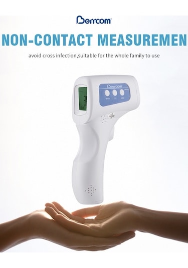 Berrcom Medical Dijital Temassız Ateş Ölçer Termometre