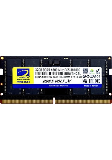 32 Gb Ddr5 4800mhz Twınmos Nb Tmd532gb4800s40