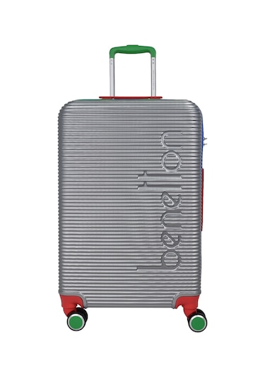 United Colors Of Benetton Lüx Abs Büyük Boy Valiz Gri Bnt500 Gri
