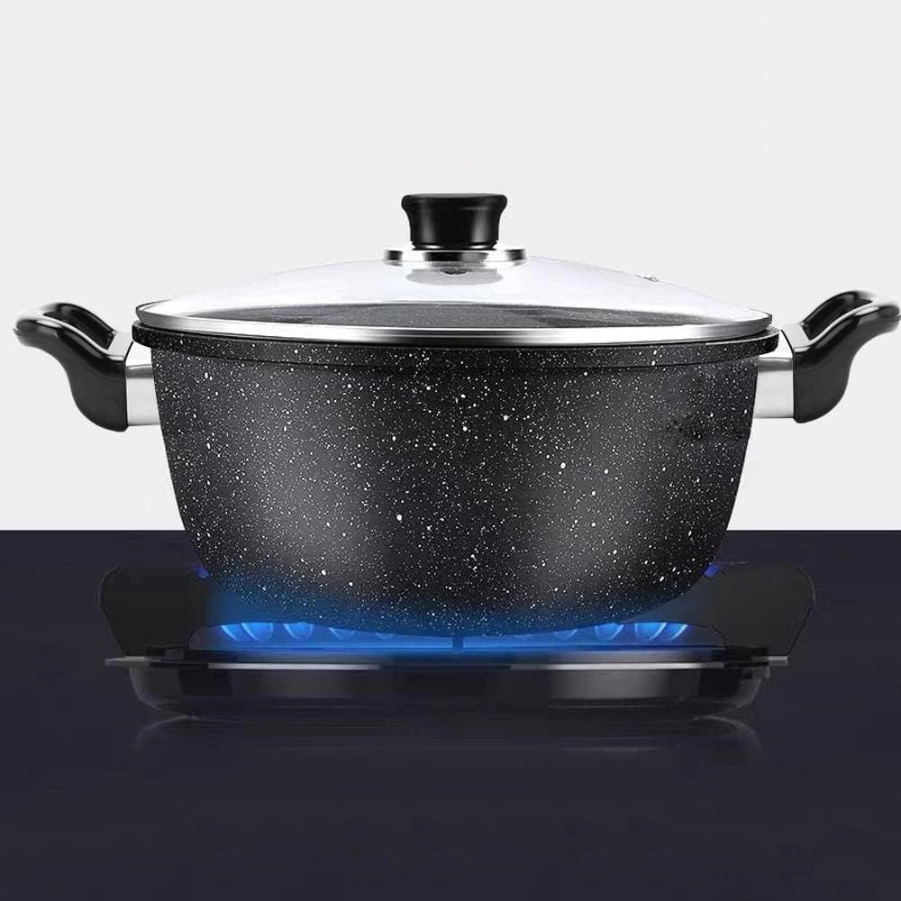 Moveevo 4 Adet Siyah Metal Tencere Kelepçesi - Basınç Tenceri Ve Sos Tenceri İçin Yerine Koyma Kelepçe - 1 Veya 2 Delikli Uyumlu Siyah