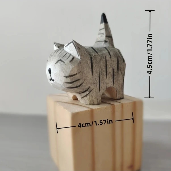 Trendooze Sunshine022 Gri Şişman Kedi Heykel Ev Dekorasyon Hediye