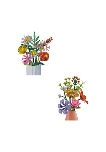 Ctoys Surprise Flower Building Block 2li Set