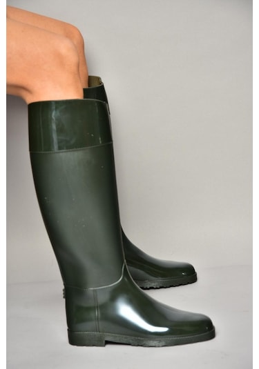 Fox Shoes T858712109 Haki Yağmur Çizmesi Haki-suni Deri Haki