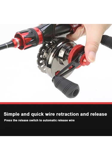 Dianziye Tam Metal Mikro Kurşun Balıkçı Makarası: Dayanıklı Ve Güçlü V60h Solak Model, Manyetik Yavaş İnişli.