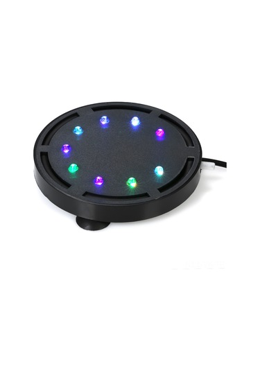 Vkemall Akvaryum Renkli Baloncuk Işığı - Led Dalga Işıklandırıcı, Su Altı Dekorasyonu, Emici Çene, Güvenli Kullanım, Avrupa Plug Q9