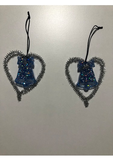 Gümüş Simli Yılbaşı Çam Ağacı Süsü