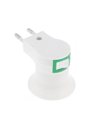 2 Adet Lamba Duyu E27 Kablolu, Ampul Duylu Fiş Lamba Duyu, E27 Priz Tipi, Anahtarlı, Şalterli Lamba Duyu, Kablosuz,