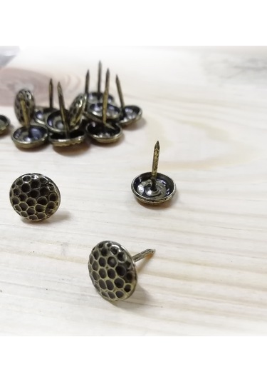 200 Adet 11 mm Petek Kabara Raptiye Hobi Çivisi Koltuk Çanta Tasarım Aksesuar Süsü