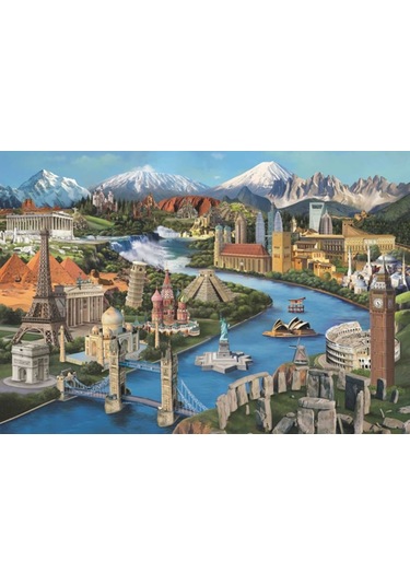 Anatolian 2000 Parça Simge Yerler (popular Landmarks) Puzzle
