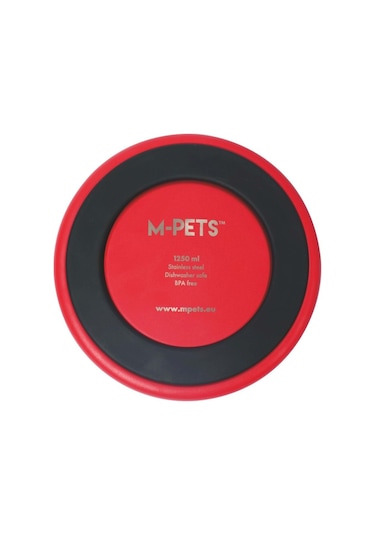 M-pets Eskımo Çift Cidarlı Mama Kabı 1.25l Red