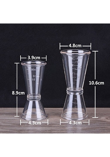 Cbtx Pc Küçük Ölçme Kabı Cihazı Çift Başlı Dereceli Süt Çay Tartı Bardak Ölçme Aracı, Özellikler:büyük