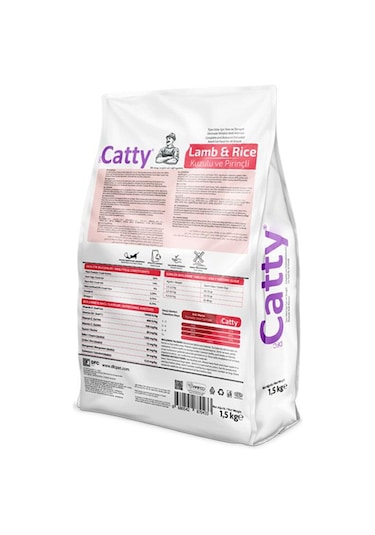 Catty Kuzulu Ve Pirinçli Yetişkin Kedi Maması 1,5 Kg