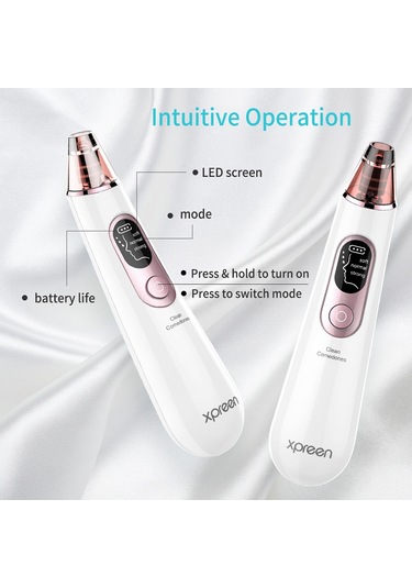 Sones Xpreen Şarj Edilebilir Gözenek Temizleyici Ev Yüz Güzellik Cihazı Led Ekran Ve 4 Prob İle
