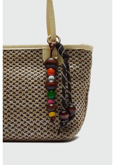 Roen Hasır Omuz Çantası Sarı Sarı