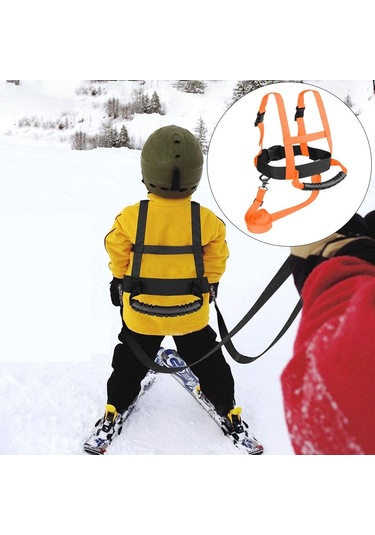Homyl Çocuk Kayak Omuz Askısı Yeni Başlayanlar Turuncu-bel-20-80cm Turuncu