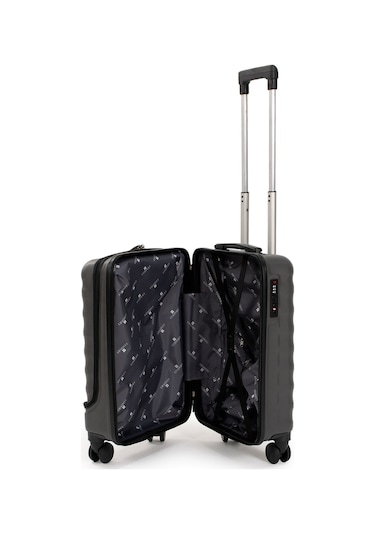 Vega Laptop Bölmeli Lux Kabin Boy Valiz Antrasit