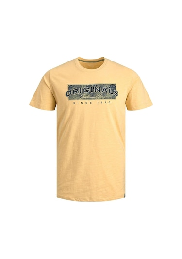 Jack & Jones Erkek Jorbloomer Baskılı T-shirt 12205787 001