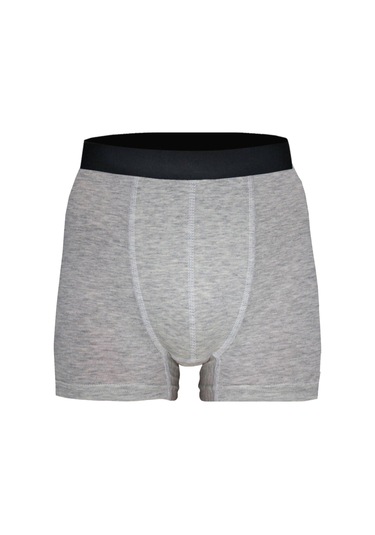 Erkek Siyah Gri 10 Lu Paket Düz Likralı Boxer Şort 10'lu Syh-gr