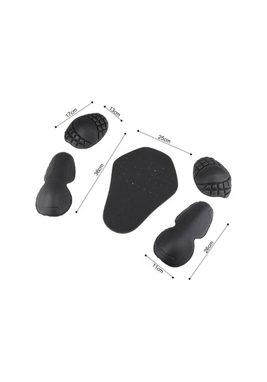 Novahub Zırh Yeşil Store Pad Omuzlar Motosiklet Koruyucular Geri Dirsek Ceket Astar Nh Yeşil