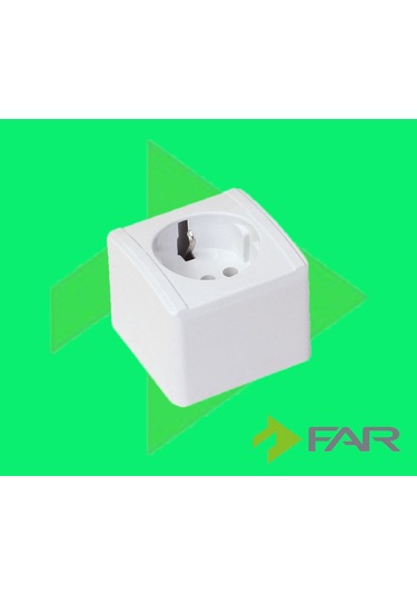 Far Sıva Üstü Topraklı Priz