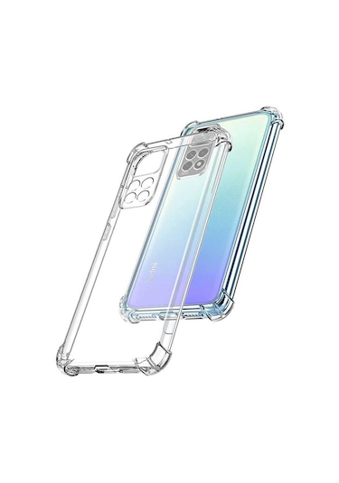Xiaomi Redmi Note 11 Pro 5g Kılıf Nitro Anti Shock Darbe Emici Köşe Korumalı Şeffaf Silikon Kapak