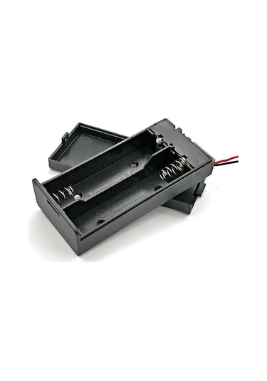 18650 2li Pil Kutusu On/Off Anahtar 15cm Kablolu  2 Adet Seri